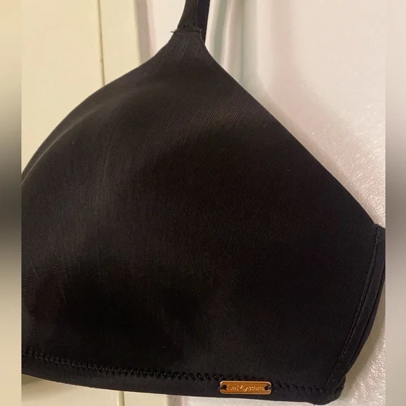 NWOT - LE MYSTERE Sheer Seduction Wireless Bra In BLACK (5325) 34C - Picture 10 of 10